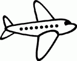 Aircraft Clipart Diecut Decal 20