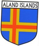 Aland Islands Flag Crest Decal Sticker