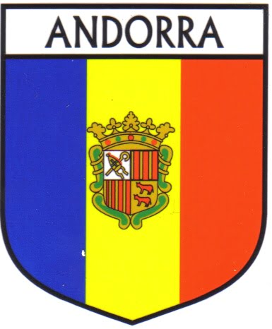 Andorra Flag Crest Decal Sticker