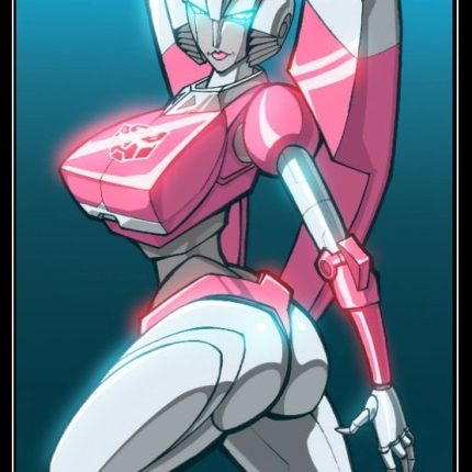 Arcee Autobot Fembot Transformer Rectangular Decal