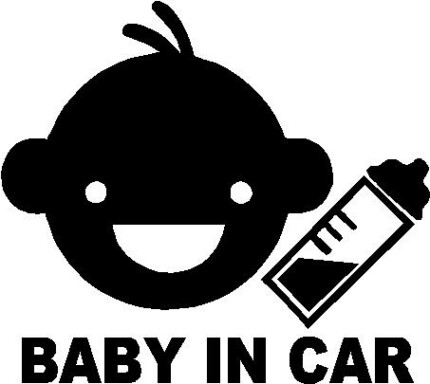 Baby in Car Design Car Sticker Car Decal 3