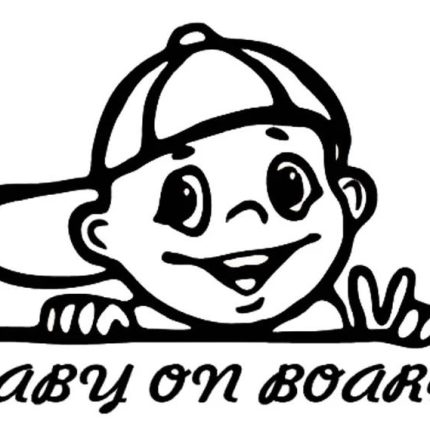 baby on board die cut decal 99