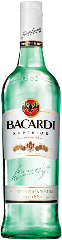 Bacardi Superior Bottle Decal