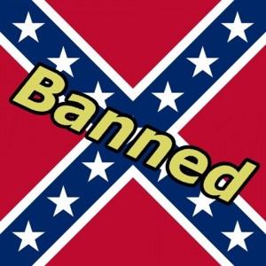 battle flag banned REBEL FLAG sticker