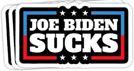 BIDEN SUCKS STICKER 4