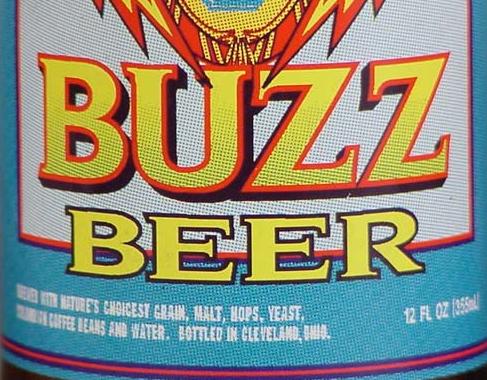 BUZZ BEER LAbel Sticker