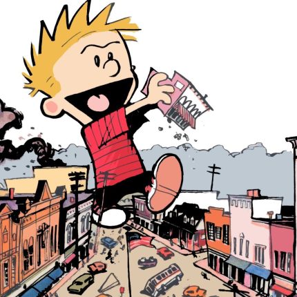 Calvin and Hobbs Rectangular Color Stickers 17