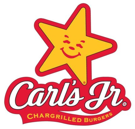 carls ju logo fast food sticker