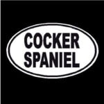Cocker Spaniel Oval Decal