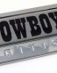 cowboy special edition adhesive chrome emblem
