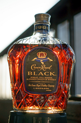 Crown Royal Black Bottle Sticker 2