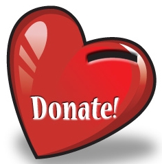 Donate Blood Heart Shaped Sticker