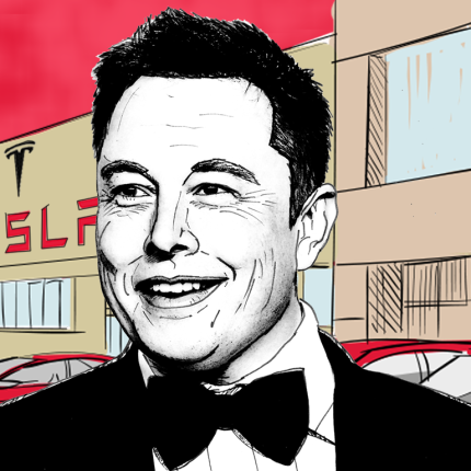 elon musk drawing