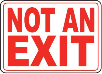 Exit Entrance Signs and Banners 17