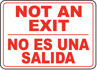 Exit Entrance Signs and Banners 28