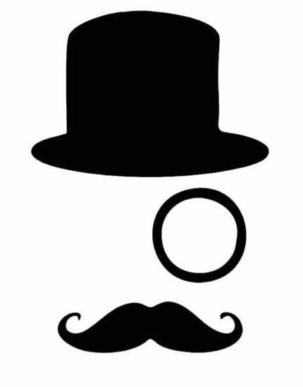 Face with Hat and Mustach Decal 2