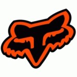 FOXHEAD ORANGE BLACK STICKER