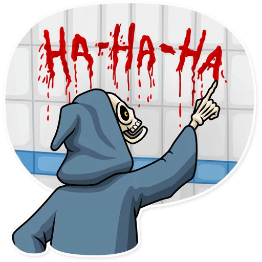 friendly death_grim reaper sticker 12