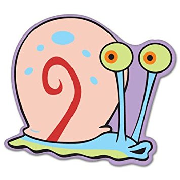 Gary The Snail Spongebob Cartoon Sticker