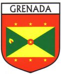 Grenada Flag Crest Decal Sticker
