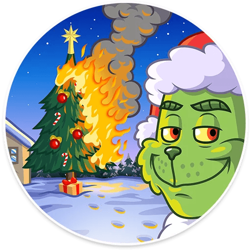 grinch stole christmas_cartoon sticker 6
