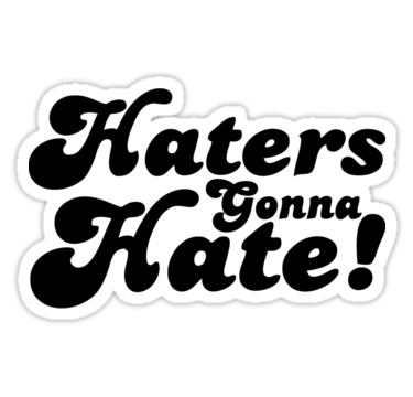 HATERS GONNA HATE anti racist STICKER