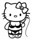Hello K Dominatrix Sticker
