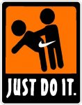 Just Do It Sticker ORANGE