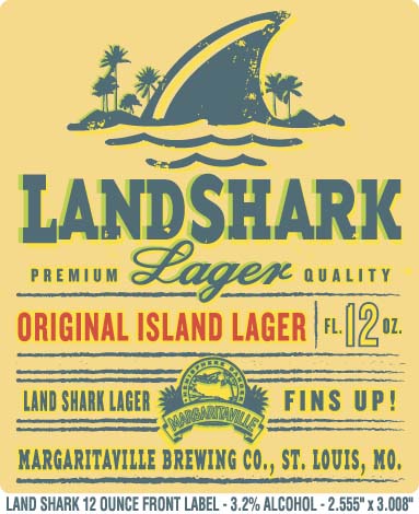 Landshark Lager Label Decal