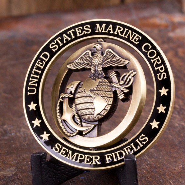 marine coin design sticker 5