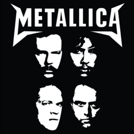 Metallica Faces Vinyl Decal Sticker