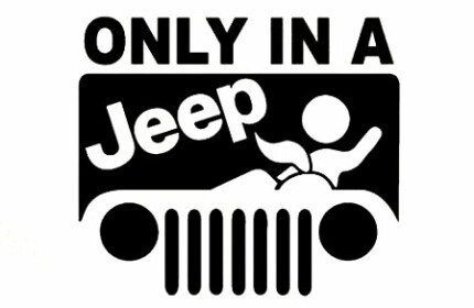 only in a jeep BJ vinyl decal