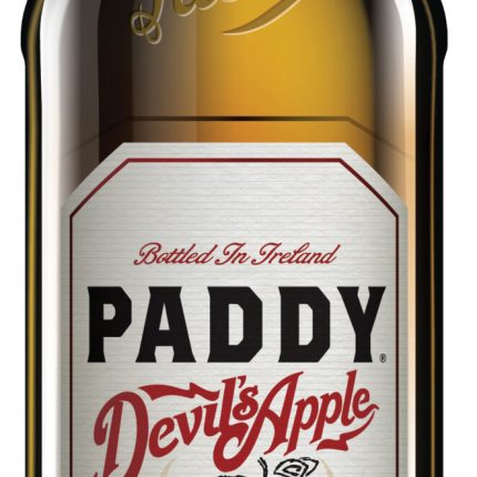 Paddy Irish Whiskey Apple bottle shaped sticker