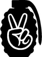 Peace Gernade 2 Diecut Decal