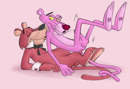 Pink Panther and Snagglepuss Sticker