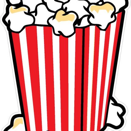 pop corn color sticker