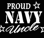 PROUD Military Stickers NAVY UNCLE