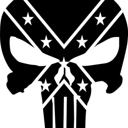 punisher rebel die cut decal