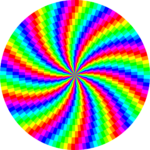 rainbow swirl sticker