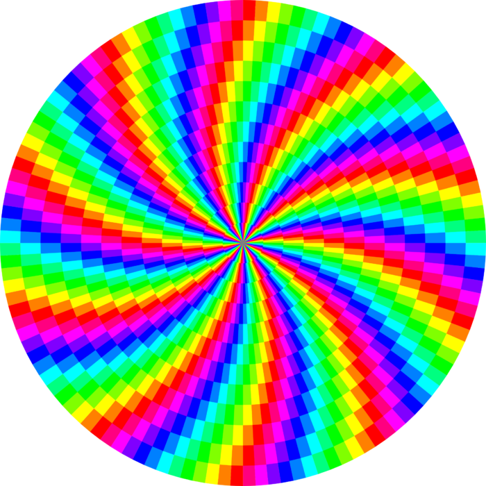 rainbow swirl sticker
