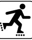 Roller Blading Car Decal