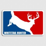 RWB Major League Whitetail Deer Sticker