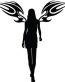 Sexy Lady Angel Decal 3