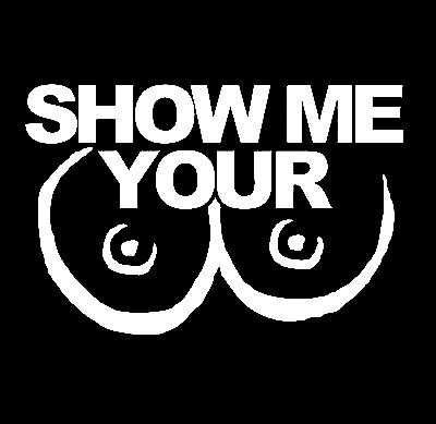 Show me your TITS BOOBS funny car sticker