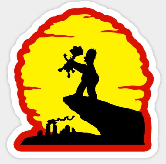 SIMPSON The ChoKing Sticker