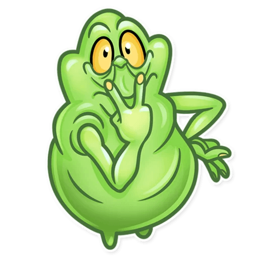 slimer ghost busters funny sticker 25