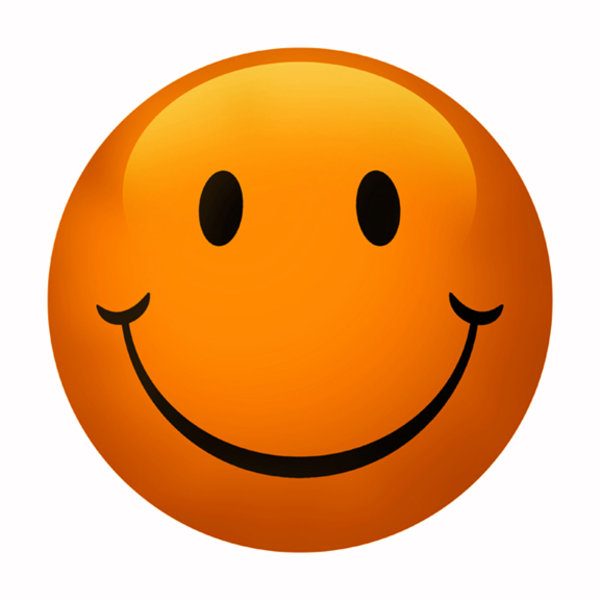 Smile Orange Sticker