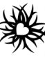 Tribal Heart Vinyl Decal Sticker