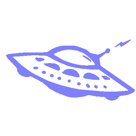 Spaceship vinyl decal