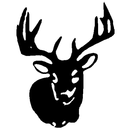 Deer Head Decal 2